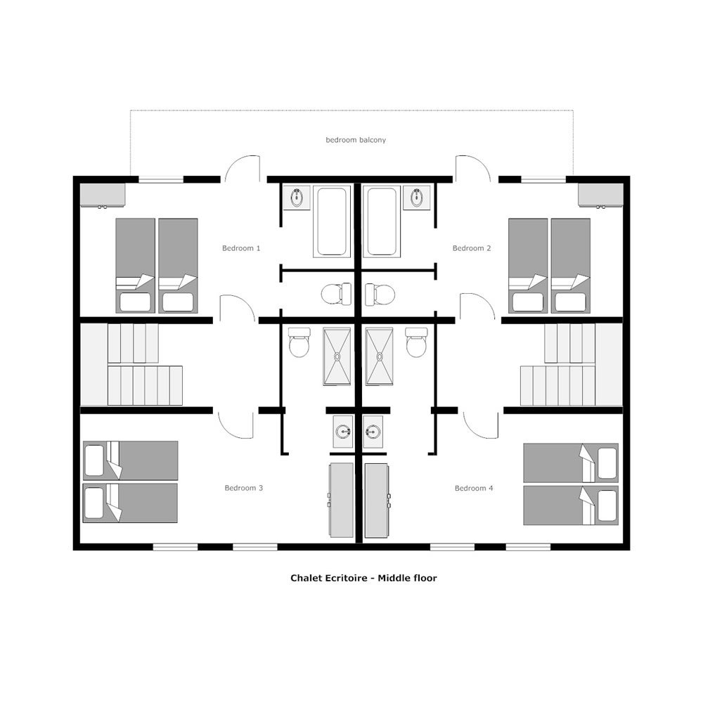 Chalet Ecritoire La Tania Floor Plan 2